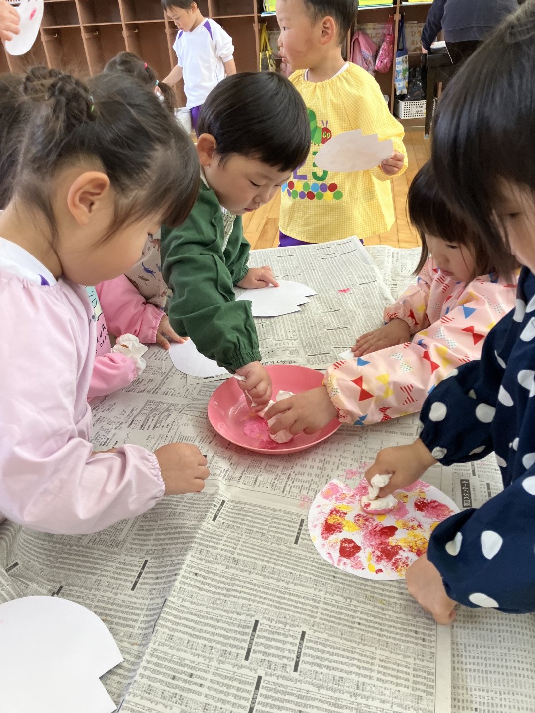 ゆき組（年中クラス）春の制作